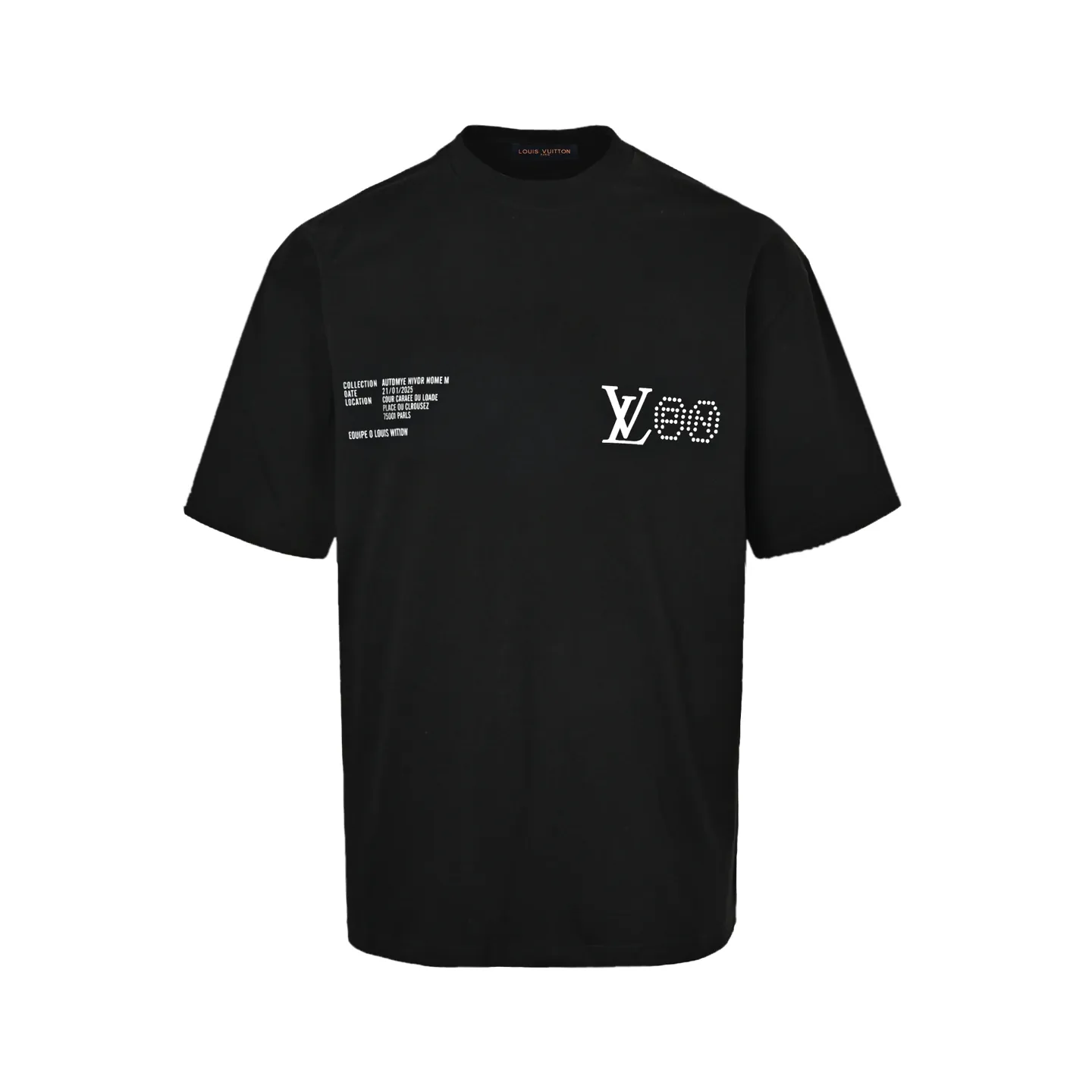 Louis Vuitton/Louis Vuitton small label silicone printed letters round neck short sleeves